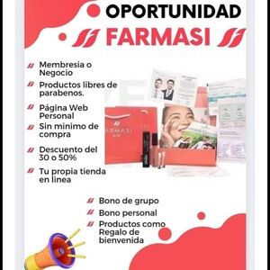 Farmasi Skincare Collection with Black and Red Highlights